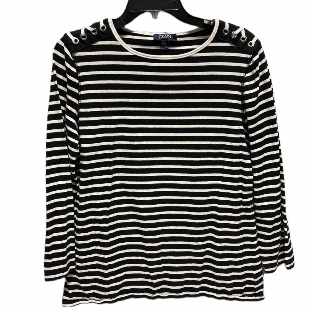 Chaps 3/4 length striped top